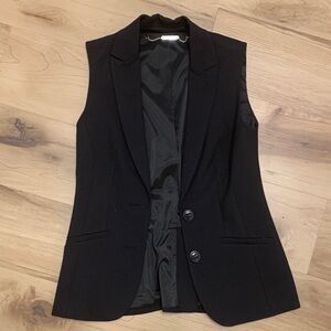 Trina Turk Women's Black Sleeveless Blazer